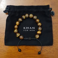 Khan Yellow Tiger Eye Faucet Adjustable Bracelet