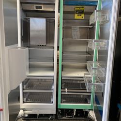 54 Inch Thermador Panel Ready Refrigerator And Freezer Set