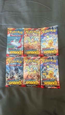 6x Pokemon surging sparks booster packs