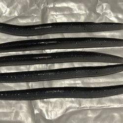 Black/White Senko Wacky Worms