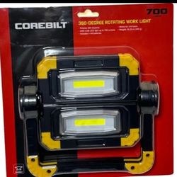 New COREBILT 360 - Degree Rotating Work Light, camping 700 Lumens Durable