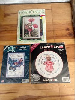 3pc Embroidery Fairy Flower Teddy Bear