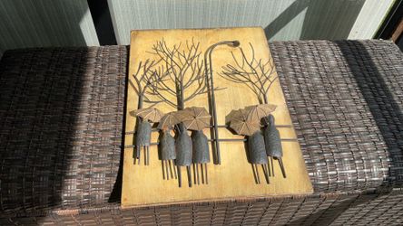 Metal Hanging art piece 18” x 24”