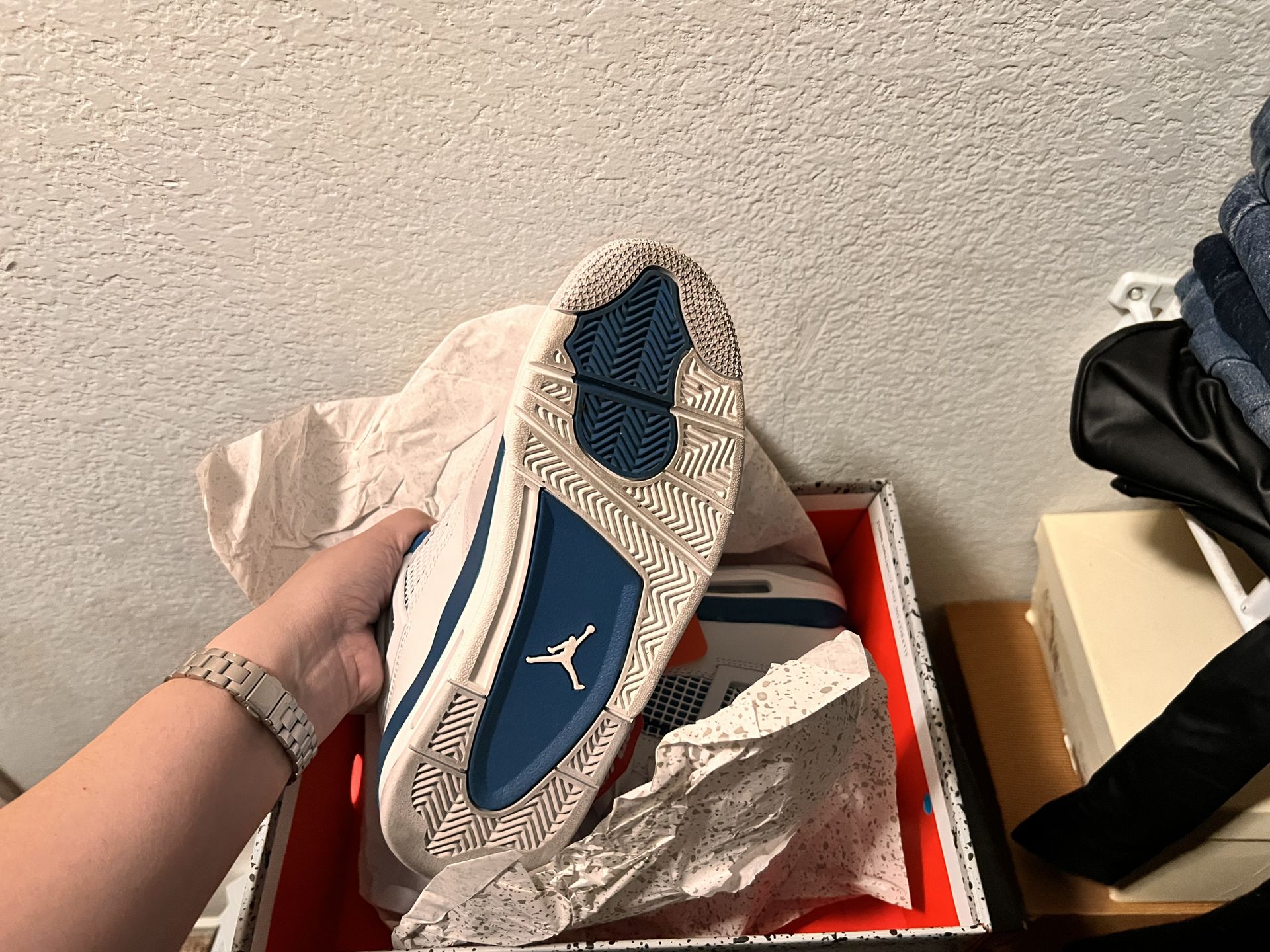 Nike Air 4 Military Blue Size 6y