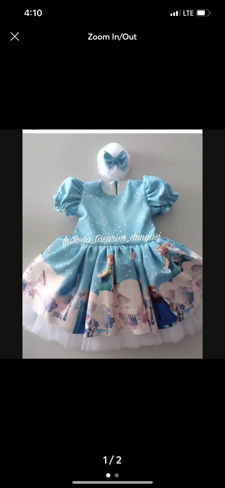 Elsa sewing dress Birthday dress 6 years