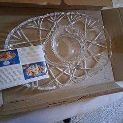 Vintage Glass Fruit Platter