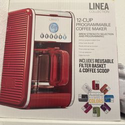 Bella Linea 12 cup programmable coffee maker (never used)