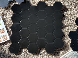Peel & Stick Black Tiles 