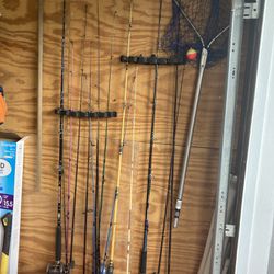 Fishing Poles And Tackle Boxes