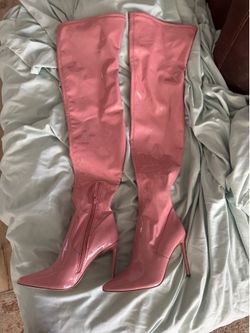 Steve Madden Knee High Boots - PINK