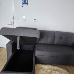 Sectional Sofabed With Storage 