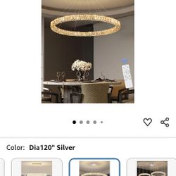 New In The Box Flashing God W48" Modern Crystal Chandelier Model Name YP2620-120Y 110V 150W