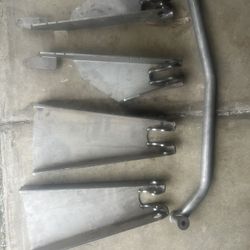 Jeep TJ Front And Rear Coil over Brackets With Front Engine Bar. 