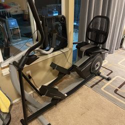Preform Hybrid Elliptical Trainer And Recumbent Bike