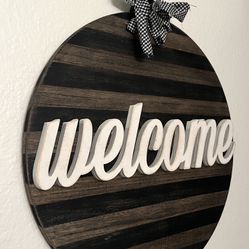 “Welcome” Sign. Handmade