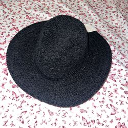 New Black Hat Wide Brim Sun Hat Four Buttons - San Diego Hat Company 