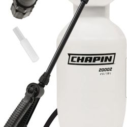 Chapin 20002 Made in USA 2 -Gallon Lawn and Garden Pump Pressured Sprayer, for Spraying Plants, Garden Watering, Lawns, Weeds and Pests, Translucent W