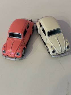 VW Beetle Die-Cast Toy Car Pink or White