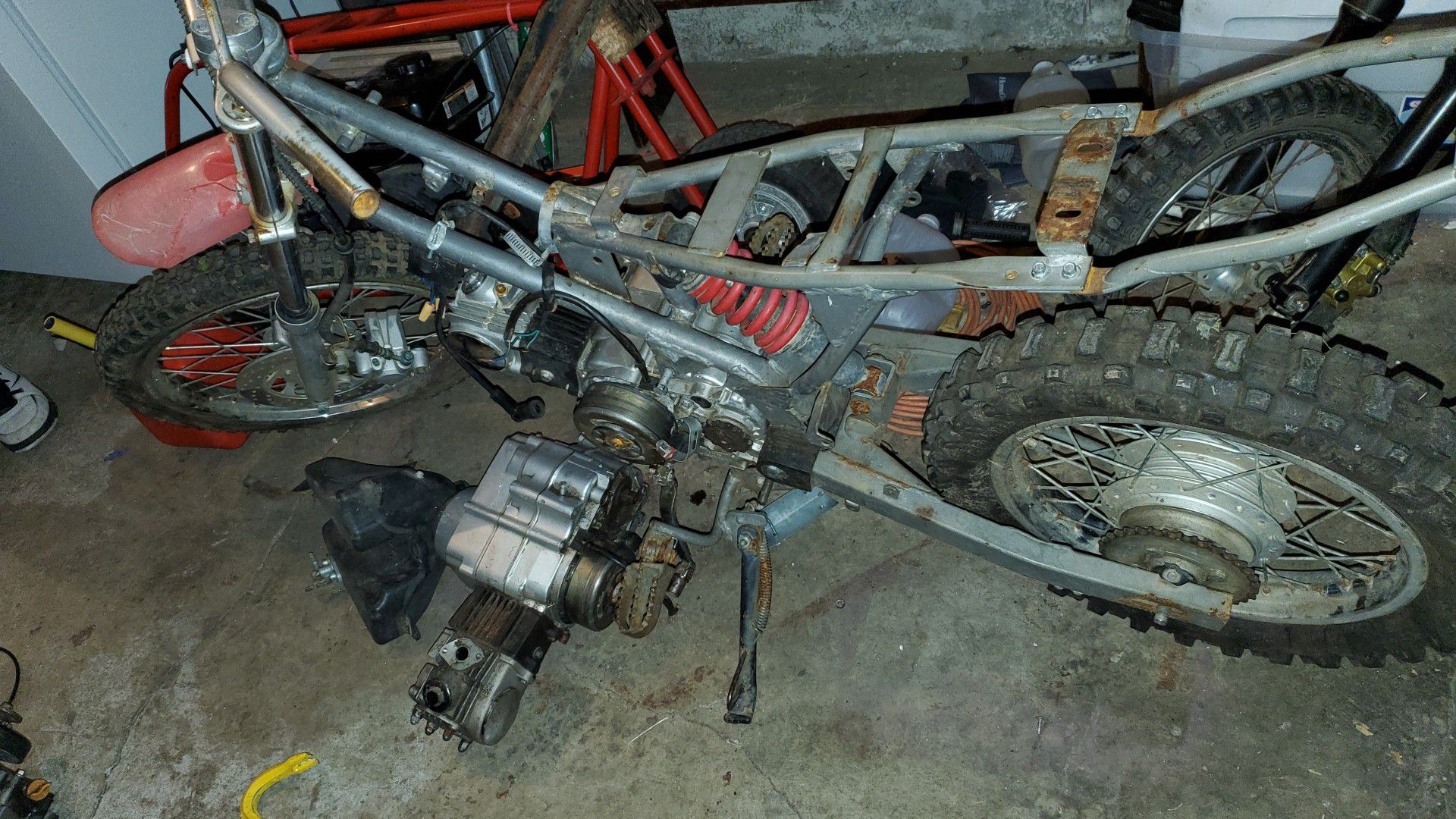 Pit bike 125cc with two motors OBO