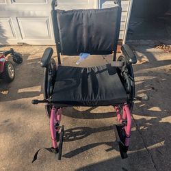 Pink Wheelchair