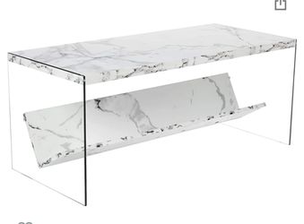 Faux Marble Coffee Table Set