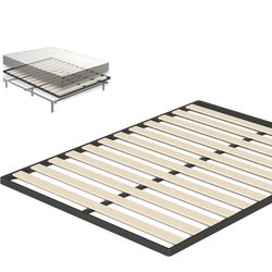Zinus Deepak Easy Assembly Wood Slat 1.6 Inch Bunkie Board, Bed Slat Replacement, Full