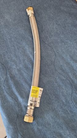 Stainless Steel Water Heater Connector 18" 3/4"