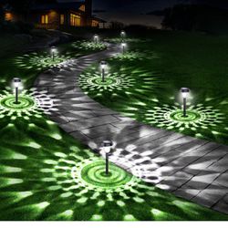 10 Pack Ultra Bright Solar Lights Outdoor Waterproof, from Dusk to Dawn Up to 12H Solar Lights for Outside, Auto On/Off Solar Powered Garden Pathway L