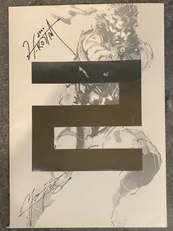 Autographed Metal Gear Solid 2 Press Kit