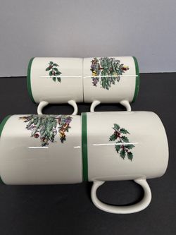 Spode Christmas tree mugs - NEW