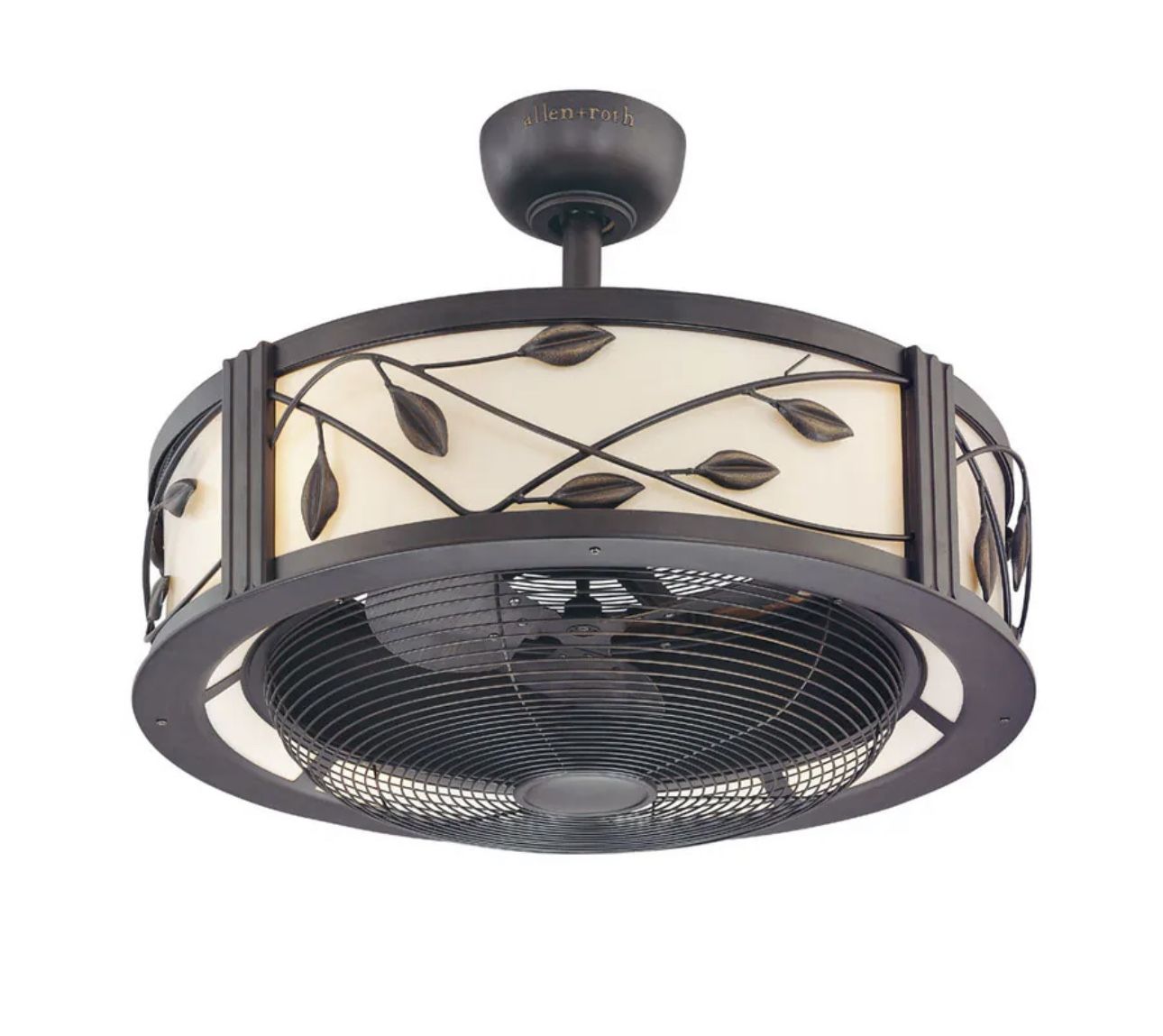 allen + roth Eastview 23-in Ceiling Fan with Light Kit Remote (3-Blade)