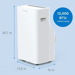 Portable Air Conditioner & Heater – hOmeLabs 12,000 BTU ❄️🔥