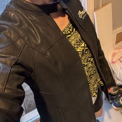 Fitted Leather Jacket - Like New Condition!! 
