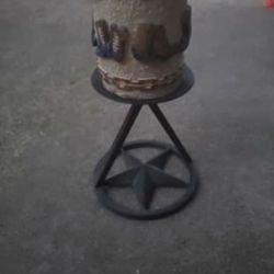 Western candle and stand