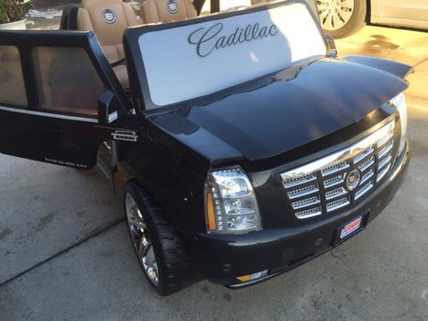 Brand New Black Cadillac Escalade 12volt Electric Kids Ride On Cars Brand New Black Cadillac Escalade 12volt Electric Kids Ride On Cars Wheels