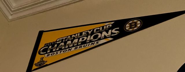 Boston Bruins 2011 Stanley Cup Champions Pennant