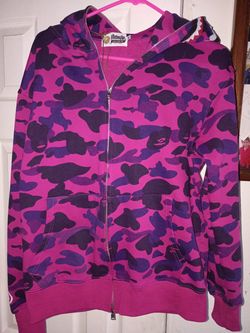Bape purple hoodie size M