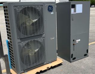 Brand new 5 Ton GE Connect Heat Pump System – complete matched package including outdoor unit + indoor air handler * Outdoor Unit (Heat Pump): AUH4860