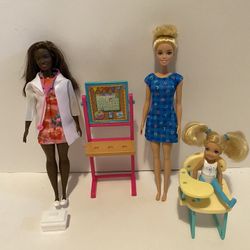Barbie I Can Be Anything Doctor, Teacher, and Student
