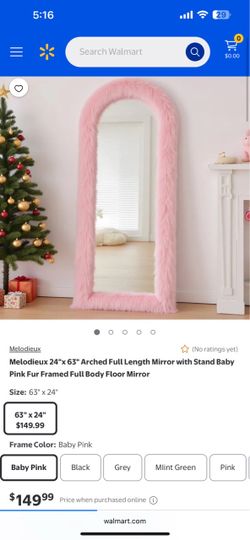 Vanity pink mirror