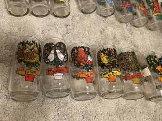 12 days of Christmas Pepsi glasses