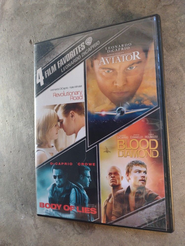 The Aviator, Leonardo DiCaprio. Revolutionary Road, Leonardo DiCaprio. Body Of Lies, Leonardo DiCaprio. Blood Diamond, Leonardo DiCaprio.