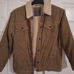 🔥Jacket XLarge Brown Corduroy Sherpa Fleece Lined Trucker
🔥