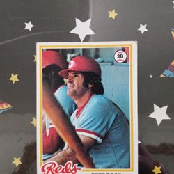 Collectible Original Baseball Card Pete Rose