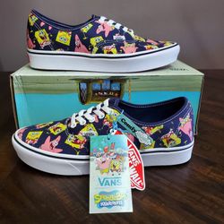 Vans Comfycush Authentic 
(SpongeBob) Alohabob 
Women Size 10.5, Men Size 9