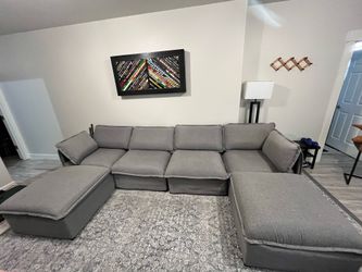 Anabei modular sectional with 2 ottoman