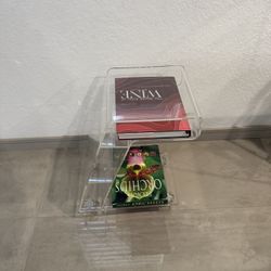 Modern Clear Acrylic Lucite Rolling Side Table 