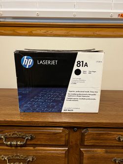 New HP 81A Black Original LaserJet Toner Cartridge CF281A - OPEN BOX SEALED BAG