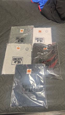 fb county tshirt bundle 5 shirts size large brand new in bags