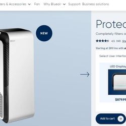 Open Box! BlueAir Protect 7710i Air Purifier with Germ Shield, Dual Sensors, App!